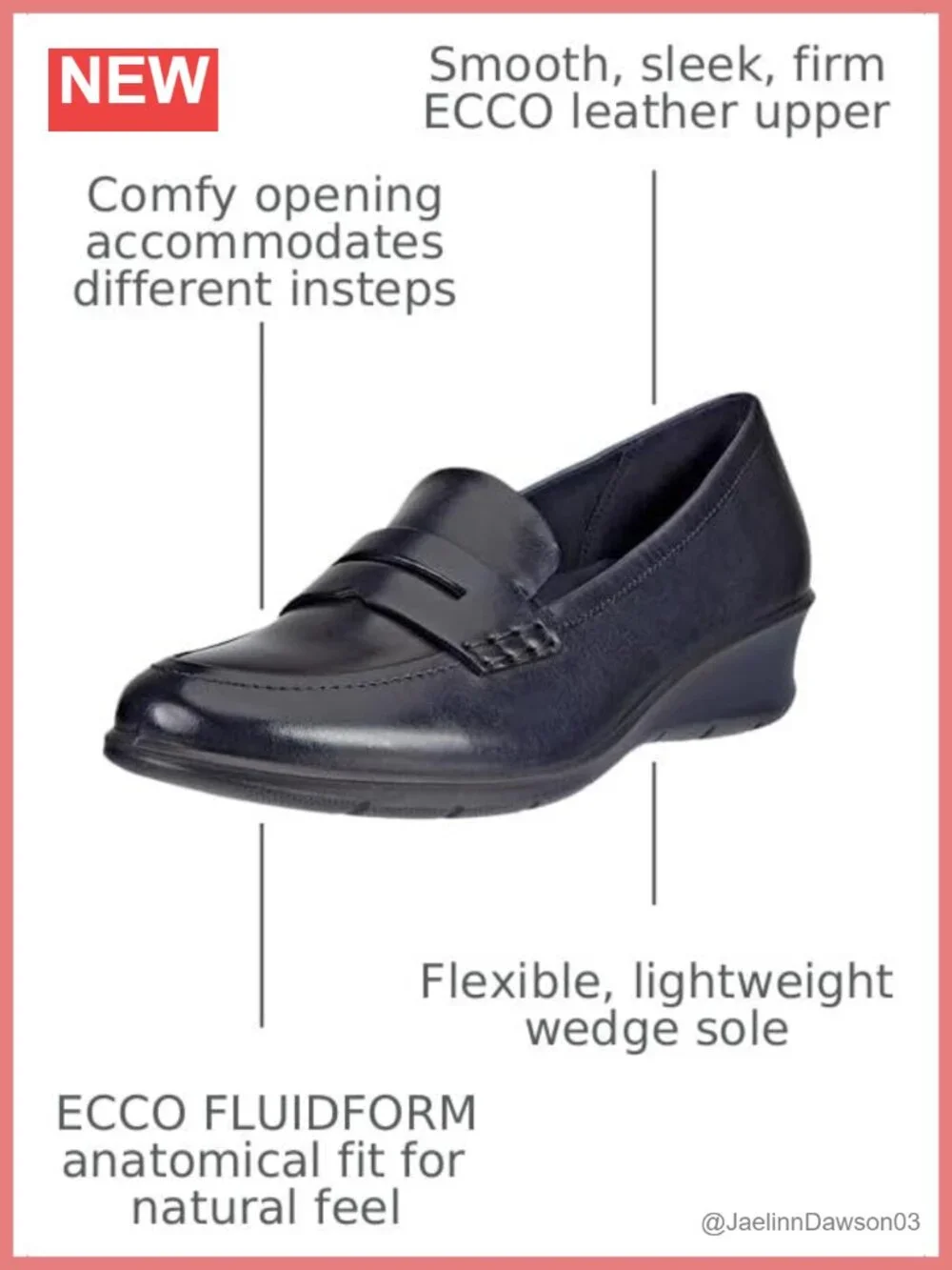 ECCO Felicia Penny Loafer - Smooth Leather Women's Slip-On